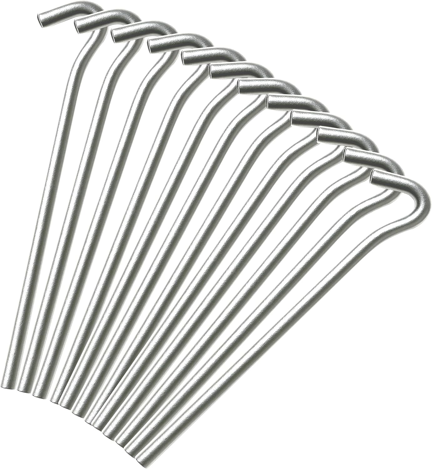 Keplin Pack of 50 Alloy Steel Tent Pegs - 9" (23cm) | Weather-Resistant,Rust Free, Versatile, Heavy Duty & Durable Metal Hooks for Camping, Gazebos, Netting, Hiking & Tarps Galvanised for Longetivity