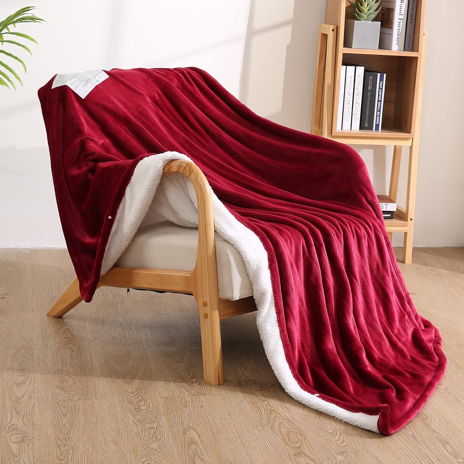 Electric Heated Throw Blanket 50" x 60", Soft Flannel Throw Blanket with 4 Heating Levels & 3 Hours Auto Off, Machine Washable for Home Office Use
