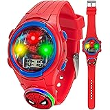 Marvel Spider-Man Kids Watches – Digital Display, Interactive Features, Adjustable Strap, Vibrant Spider-Man Graphics, Durable for Active Kids