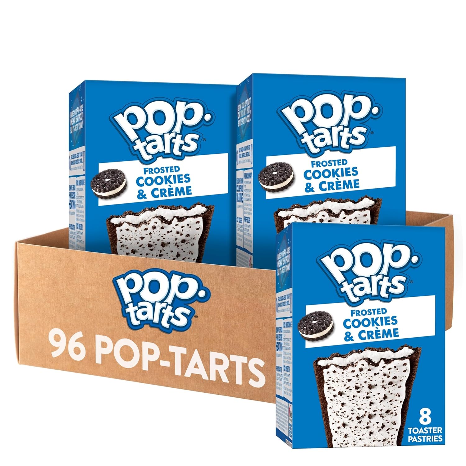 Pop-Tarts Toaster Pastries, Breakfast Foods, Cookies & Creme 13.5oz (12 Count)