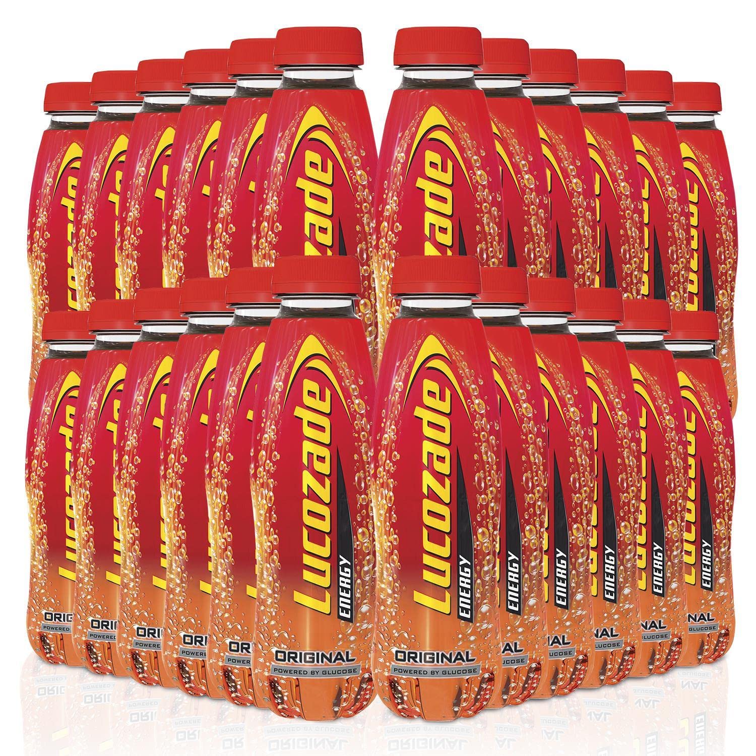 Lucozade Energy Original Drink in Pet Bottle 380 ml (Pack of 24)