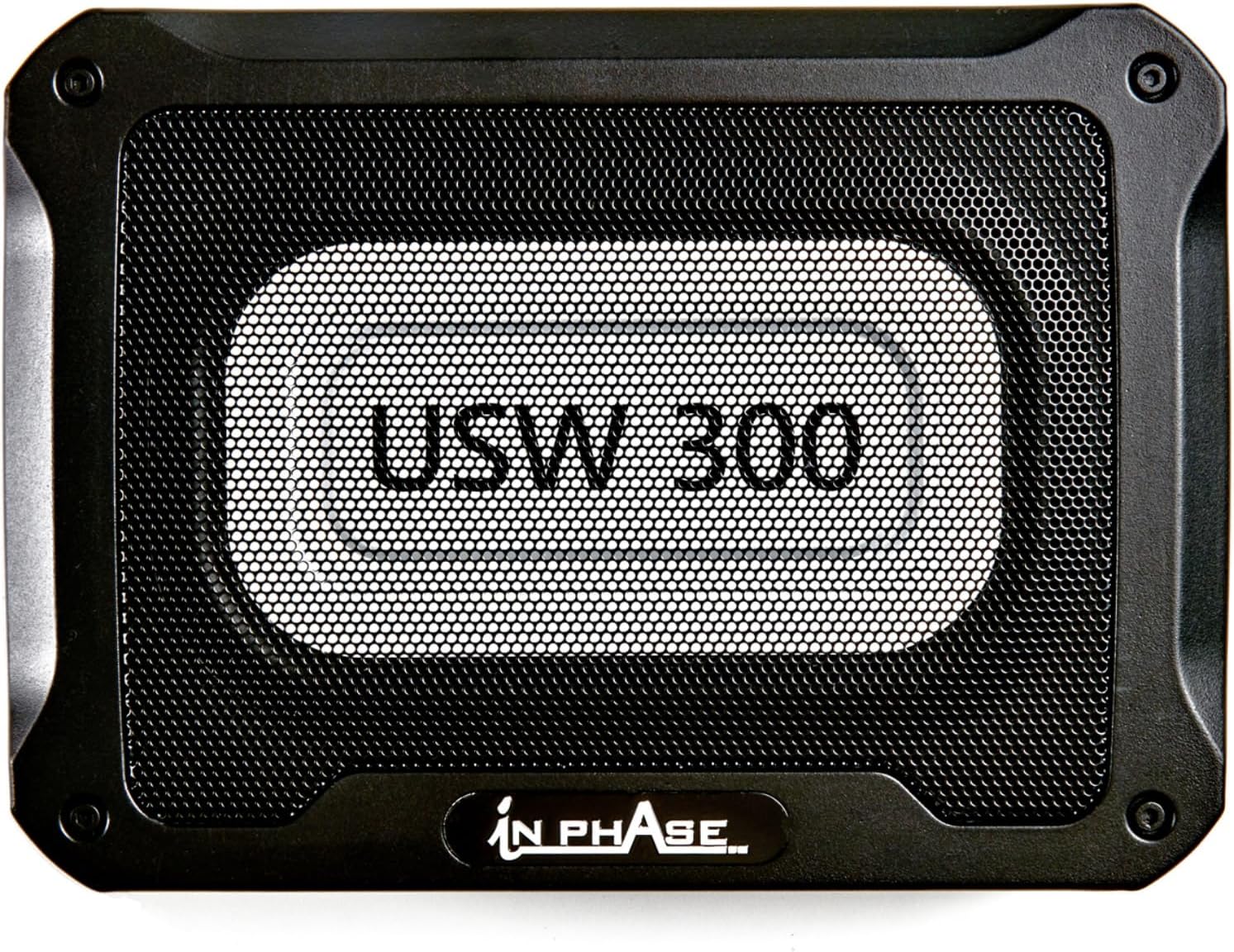 In Phase USW300 300W Underseat Subwoofer - Active Car Subwoofer with Built-in Amplifier