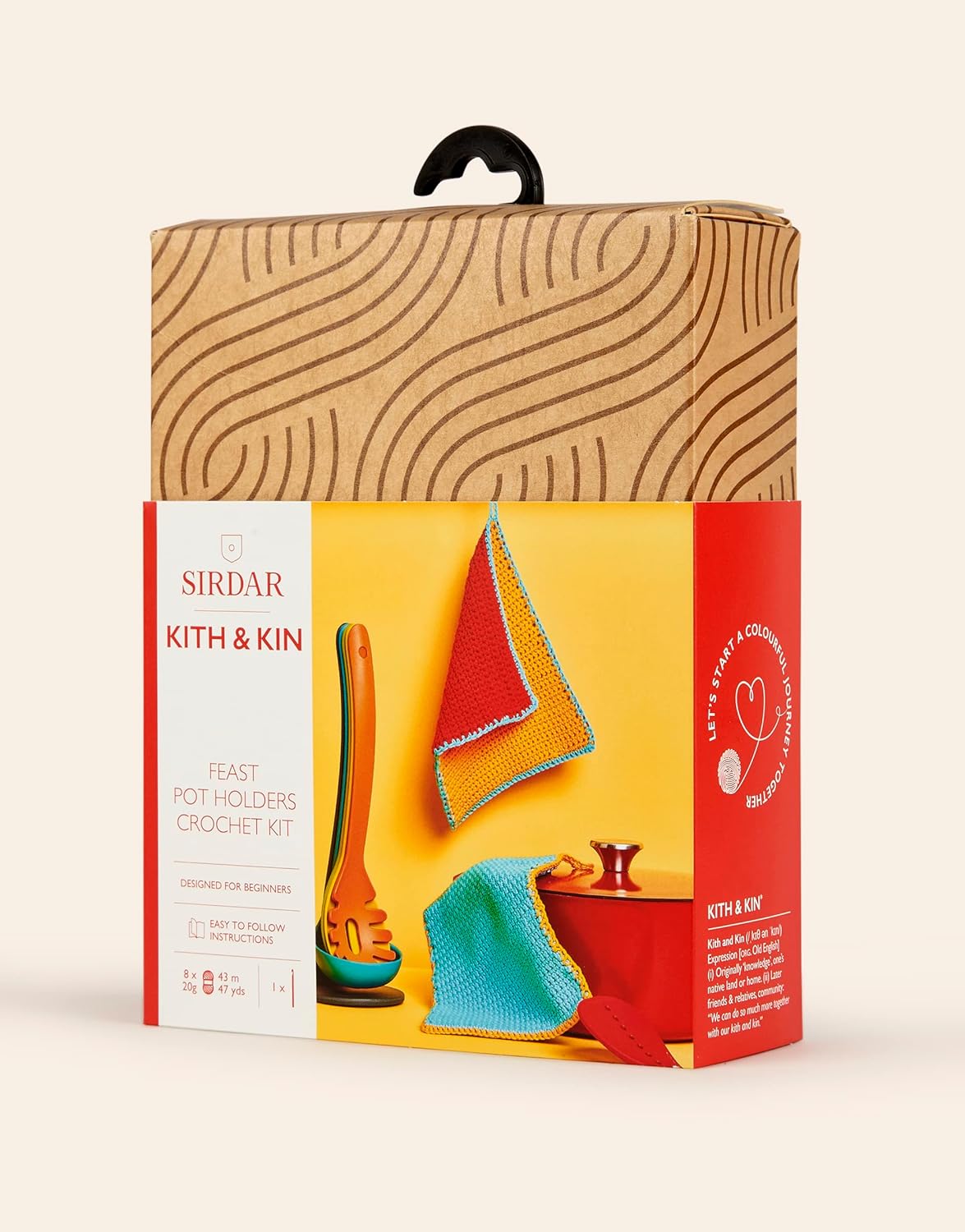 Sirdar Kith & Kin, Feast Pot Holders Crochet Kit