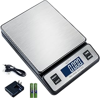 Weighmax W-2809 90 LB X 0.1 OZ Durable Stainless Steel Digital Postal Scale, Shipping Scale With AC adapter, 1 Pack