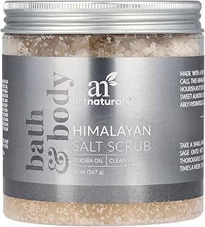 artnaturals Himalayan Body Scrub and Face Scrub - (20 Oz) - Deep Cellulite Cleansing Exfoliator with Sugar, Shea Butter, Exfoliating Himalayan - Natural Pink for Hand, Skin and Facial - Men and Women