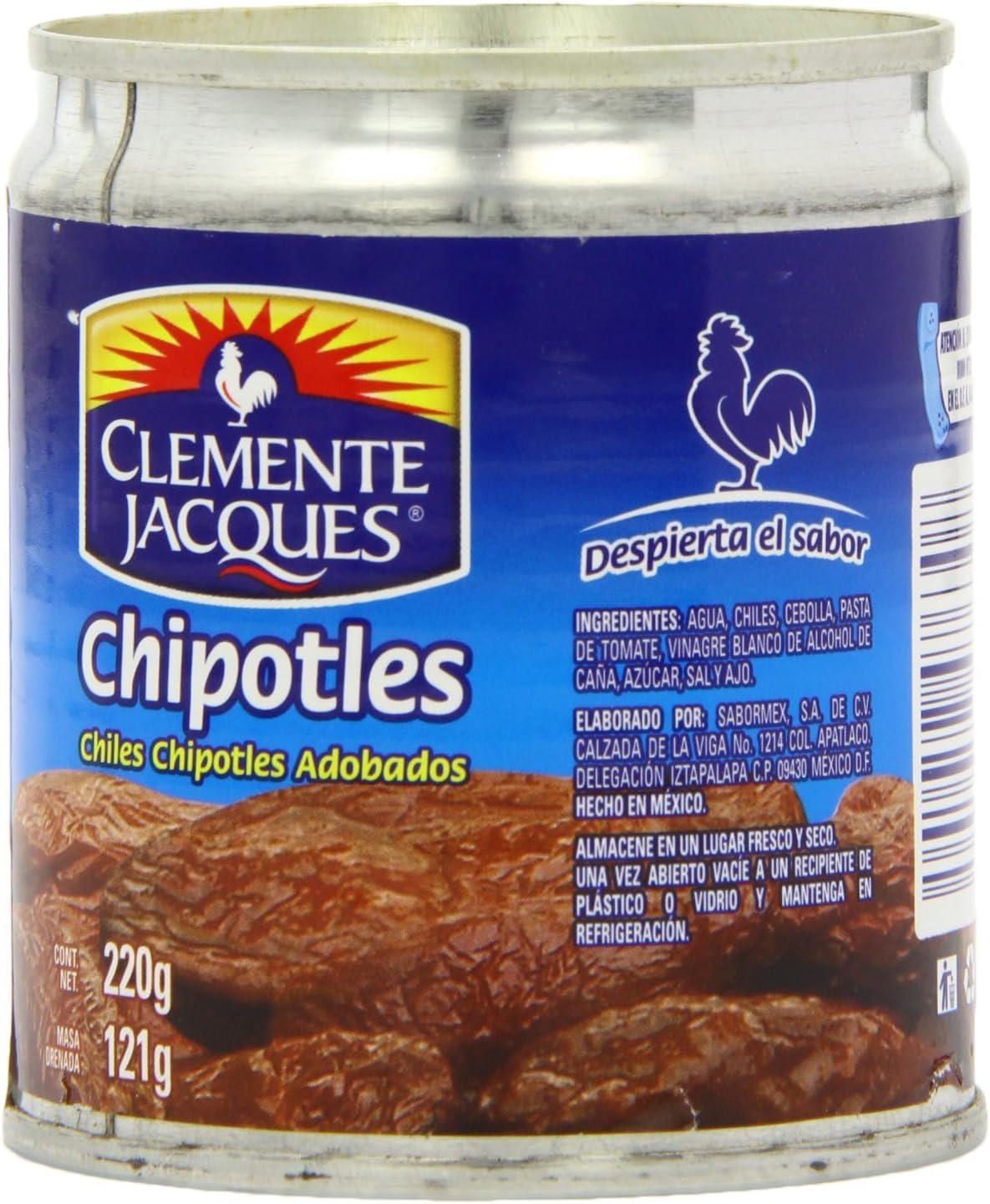 Clemente Jacques Chipotle Peppers in Adobo Sauce 220 g