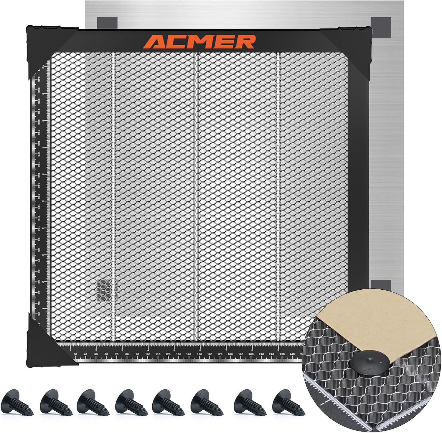 ACMER Honeycomb Laser Bed, 300 x 300mm Cutting Table with Aluminum Panel