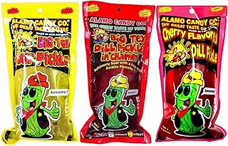 Big Chamoy Pickle, Cherry Pickle, And Sour Pickle The Three Pickle Pack