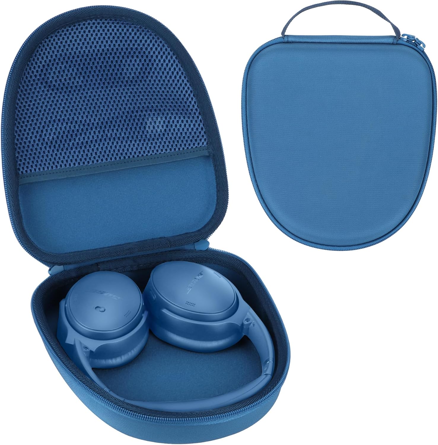 Hard Case Replacement for Bose QuietComfort QC Ultra QC45 QC35 QC25 QC15 QCSE Noise Cancelling Headphones (Blue Case)