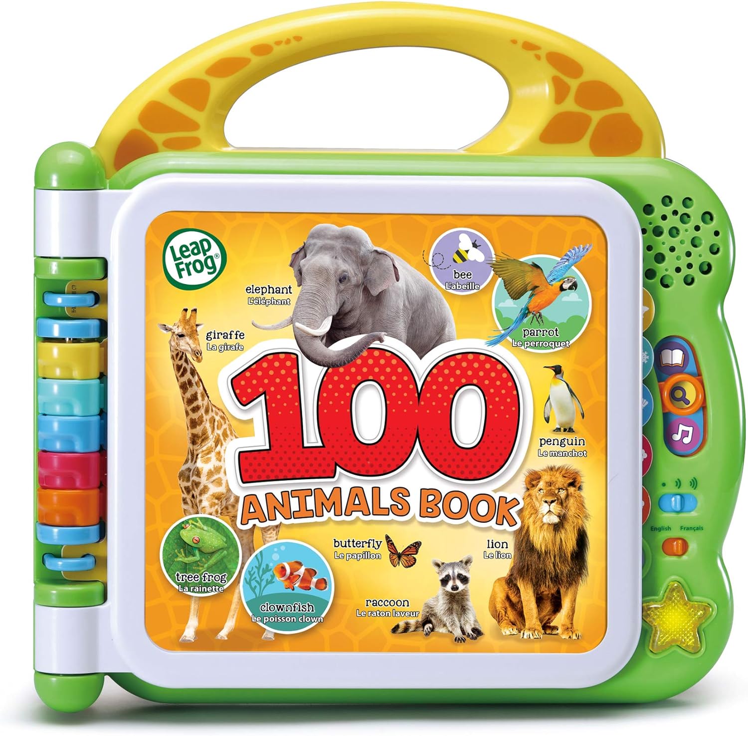 LeapFrog 100 Animals Book, Baby Book with Sounds and Words for Learning Play, Educational Toy for Kids, Preschool Toys, Bilingual Toy for Boys and Girls Aged 18 Months, 1, 2, 3 Years, English Version