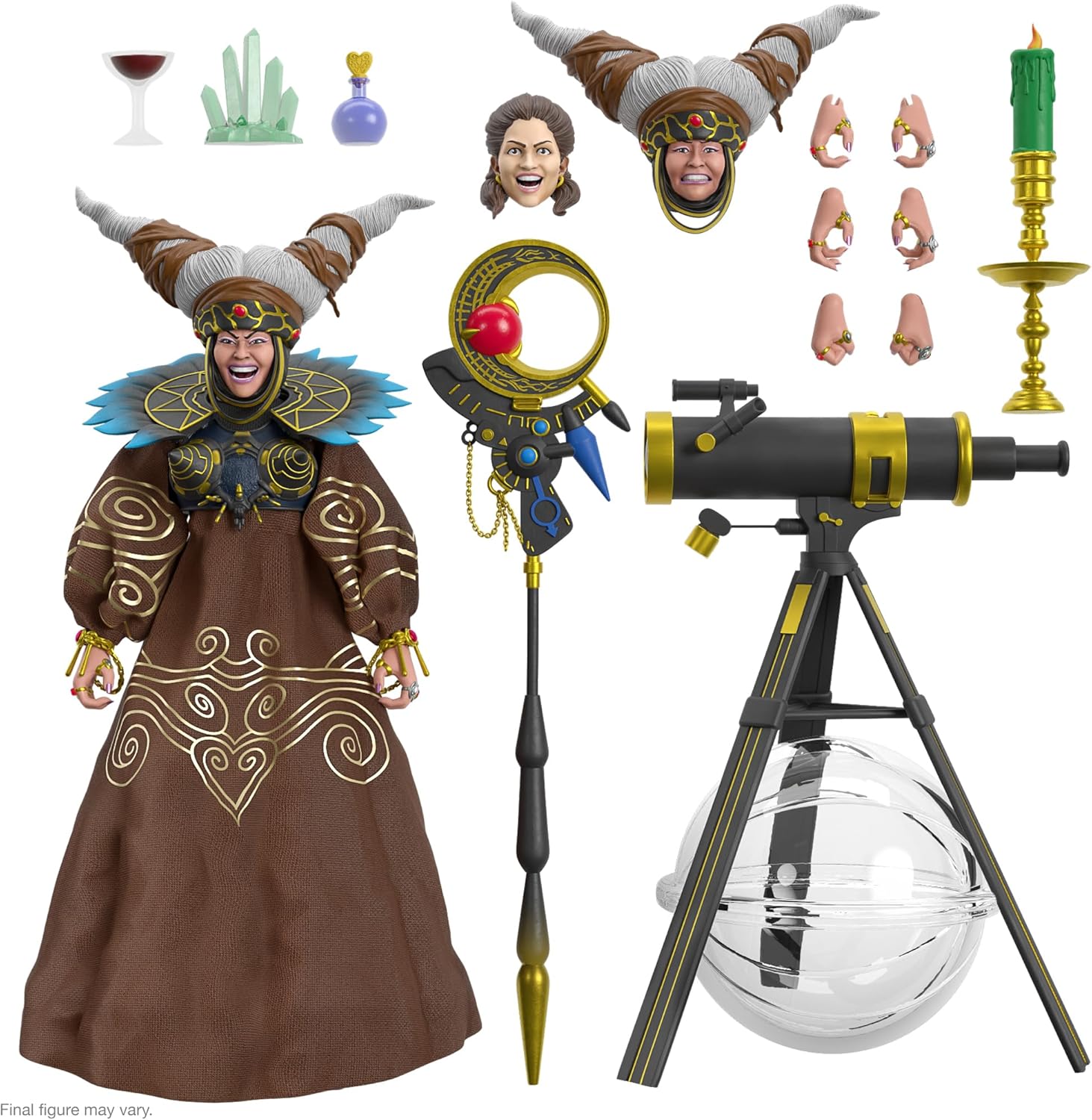 Super7 ULTIMATES! Mighty Morphin Power Rangers Rita Repulsa - 7" Power Rangers Action Figure with Accessories Classic TV Show Collectibles and Retro Toys