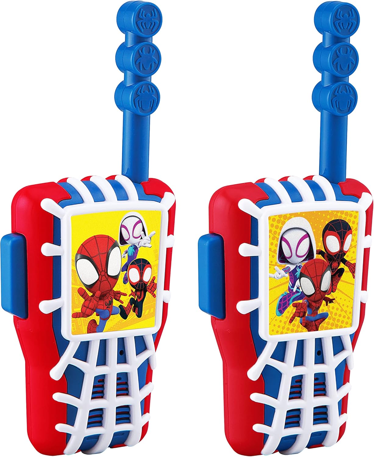 eKids Spidey and His Amazing Friends Toy Walkie Talkies for Kids, Stocking Stuffers for Kids and Fans of Spidey Toys for Boys