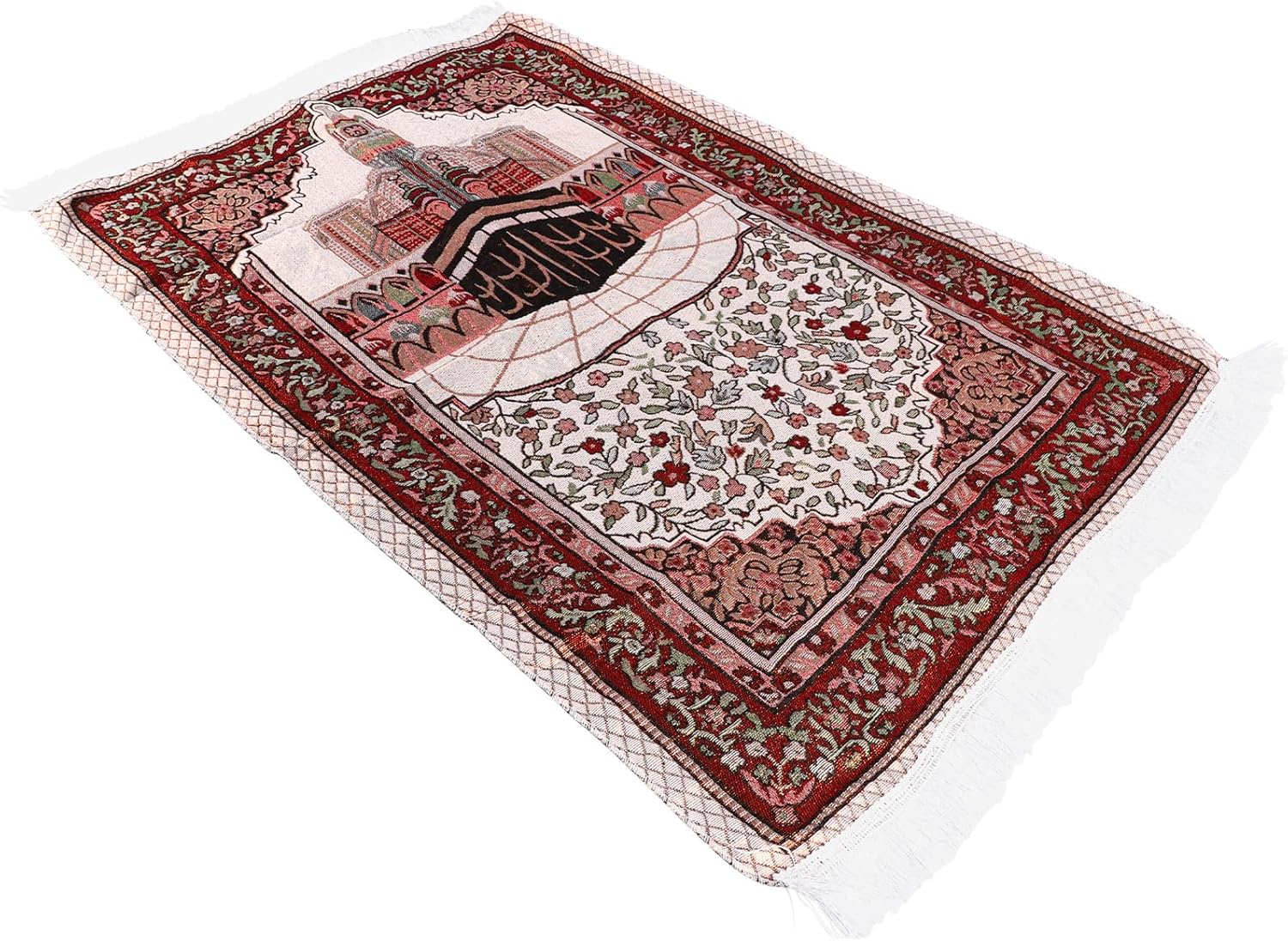 Muslim Prayer Rug,Portable Prayer Mat for Praying Men, Women, and Kids, Prayer Set, Prayer Rugs Islam,Eid Ramadan Gift,Soft and Luxury (S357)