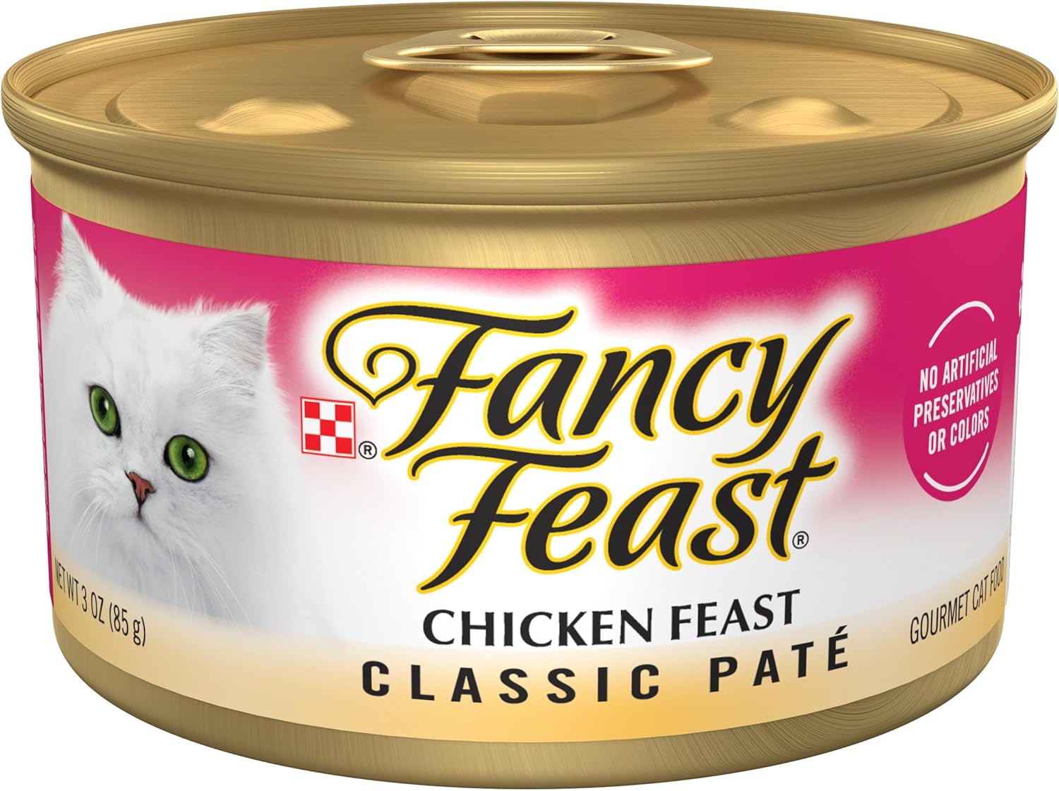 Purina Fancy Feast Chicken Feast Classic Grain Free Wet Cat Food Pate - (Pack of 24) 3 oz. Cans