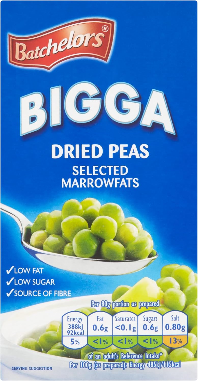Batchelors Bigga Dried Peas Selected Marrowfats, 250 g Packet (Pack of 1)