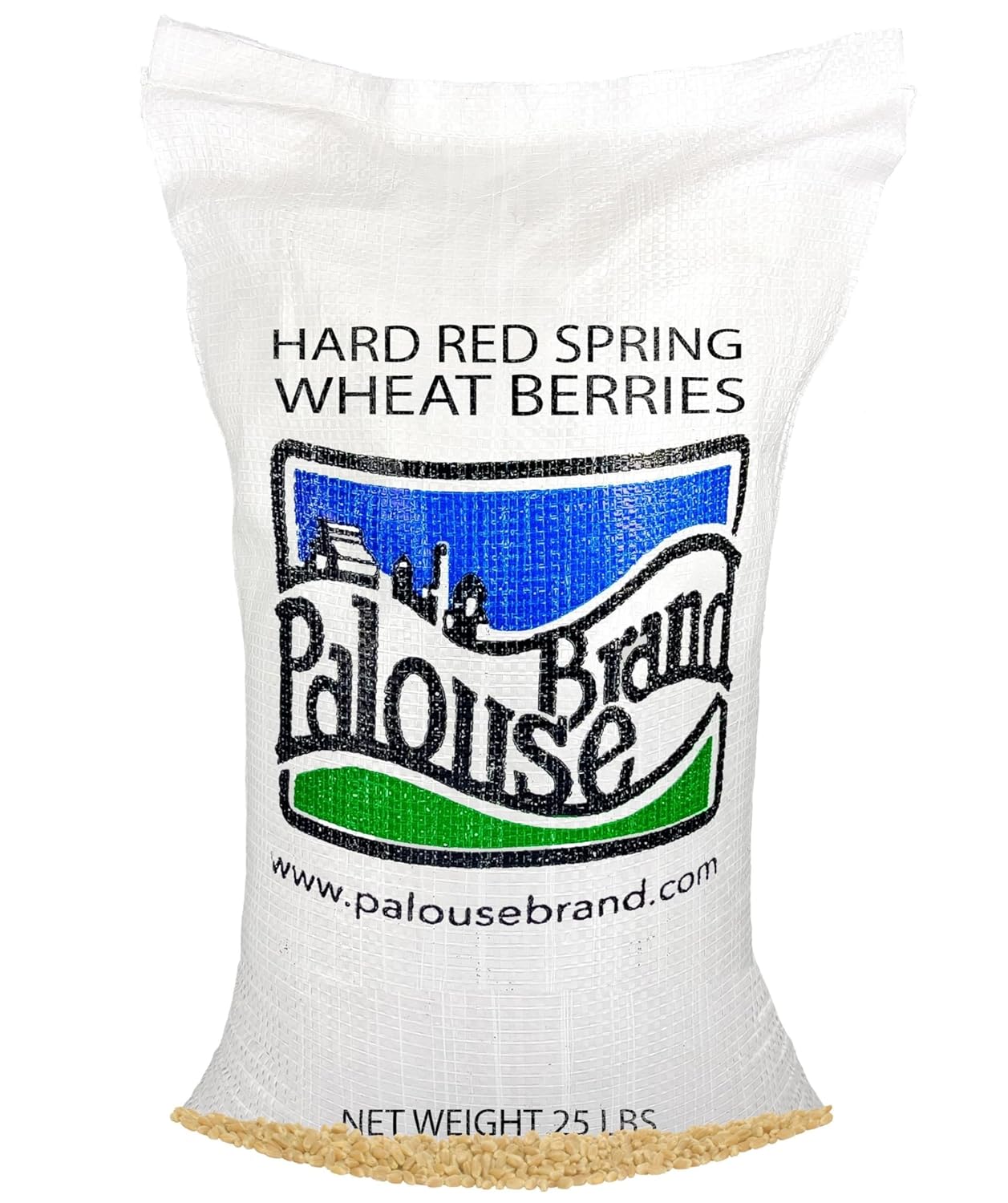 Certified Glyphosate Residue Free Hard Red Spring Wheat Berries | 25 LBS | Meet the Farmers | 100% Desiccant Free | Sproutable | Non-GMO Project Verified | Kosher | Poly Bag