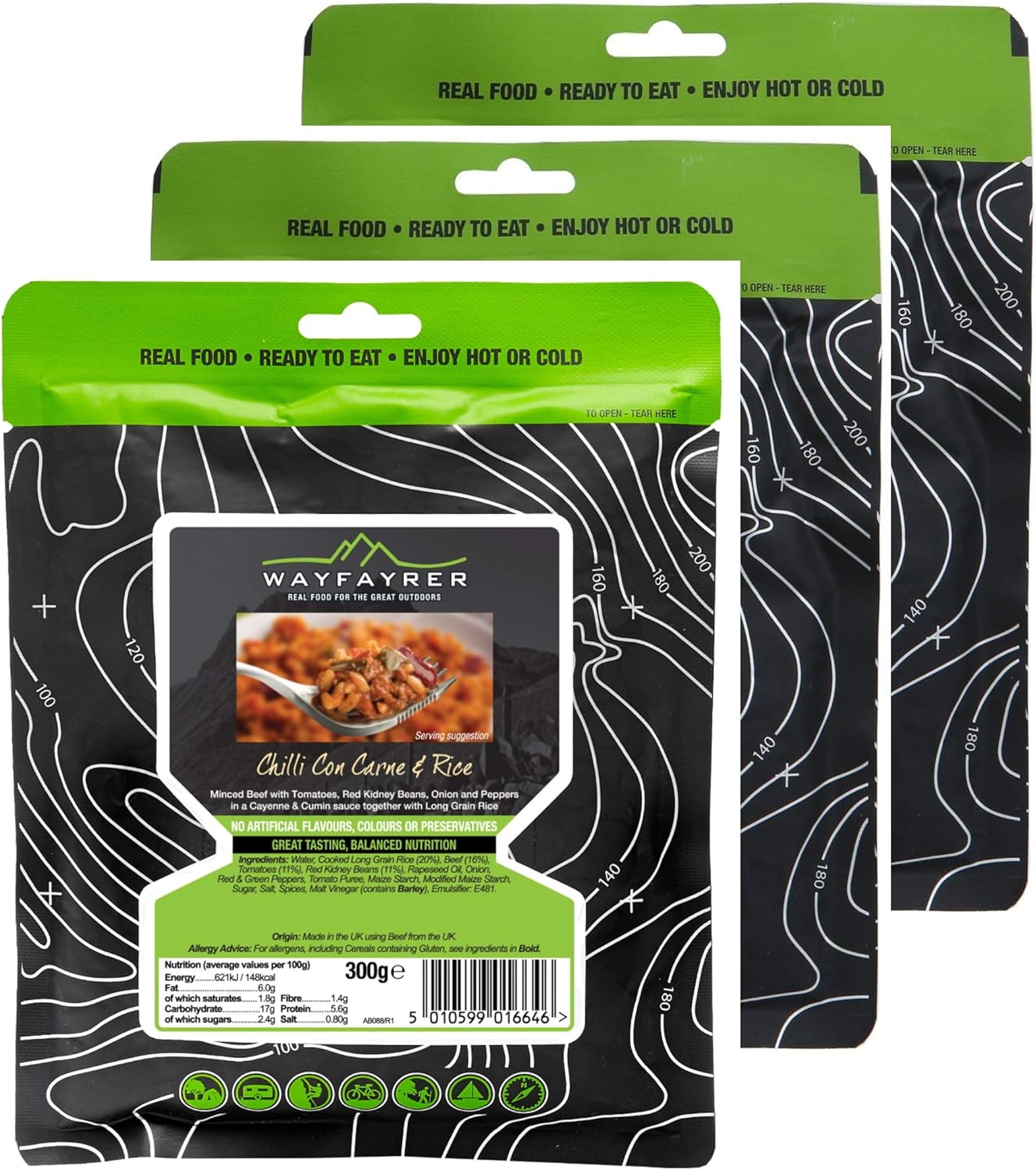 Wayfayrer Chilli Con Carne & Rice Meal Pouch