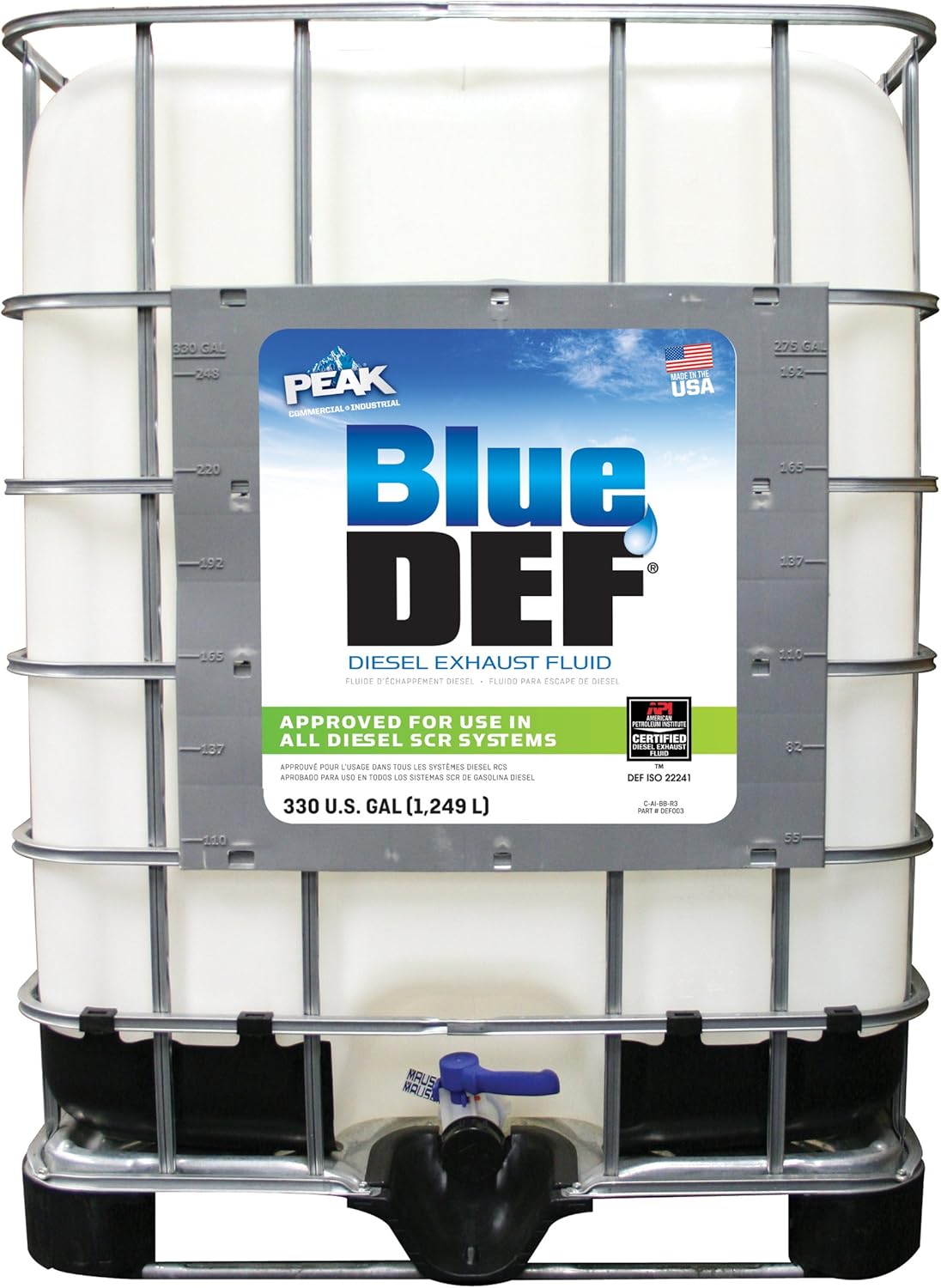 BlueDEF DEF330 Diesel Exhaust Fluid - 330 Gallon Tote