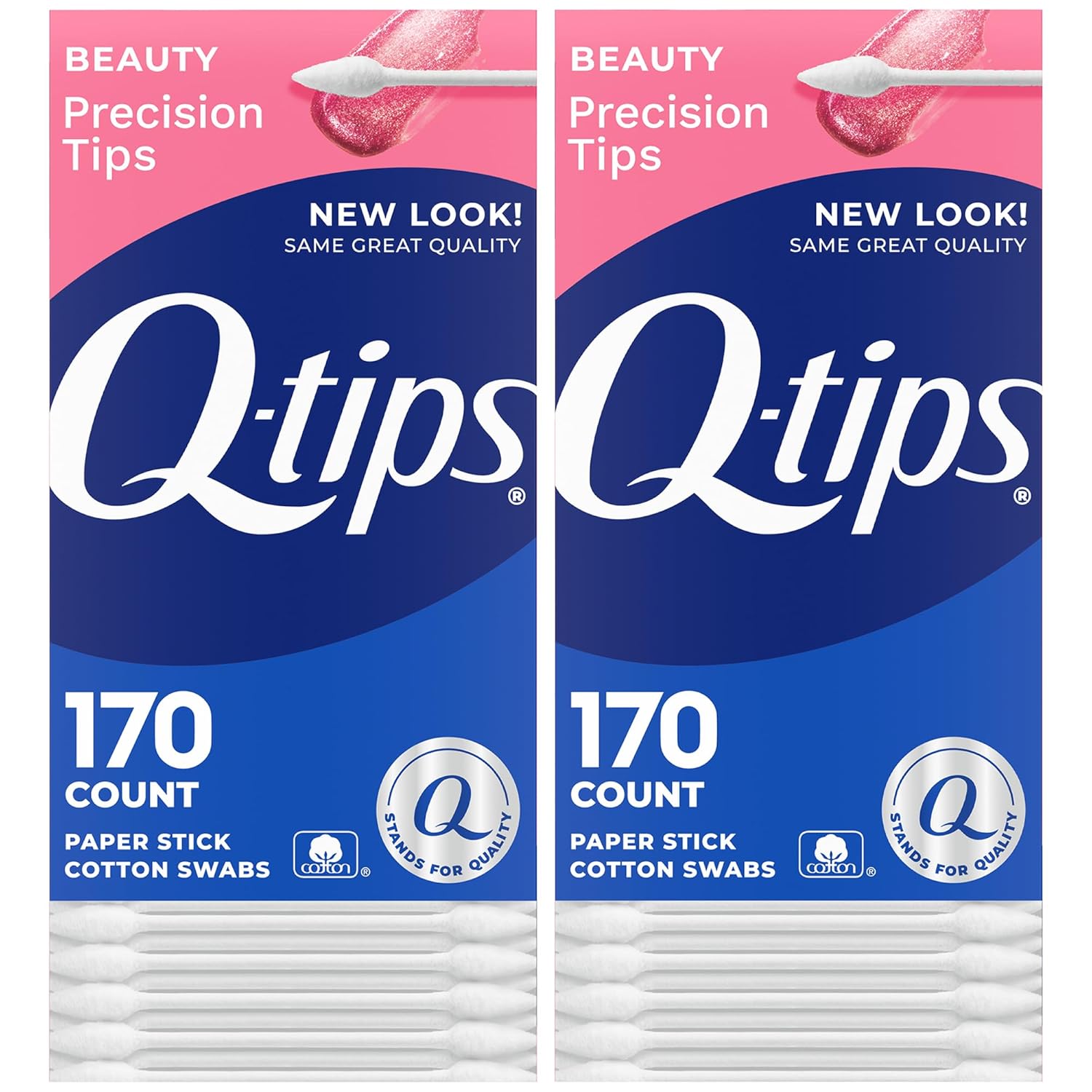 Q-tips Precision Tips Cotton Swabs 170 Count 2-Pack – Makeup Tools, Beauty, Personal Care & Household Essentials