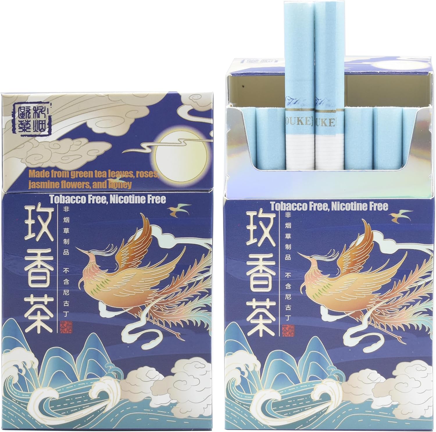 Herbal Cigarettes, Nicotine Free, Tobacco Free, Help Stop Smoking,2packs-40 Smokes