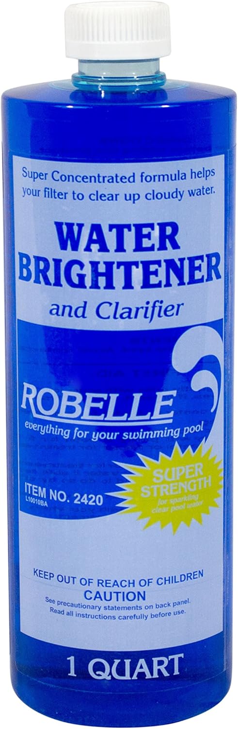 Robelle 2420 Water Brightener and Clarifier for Swimming Pools, 1-Quart