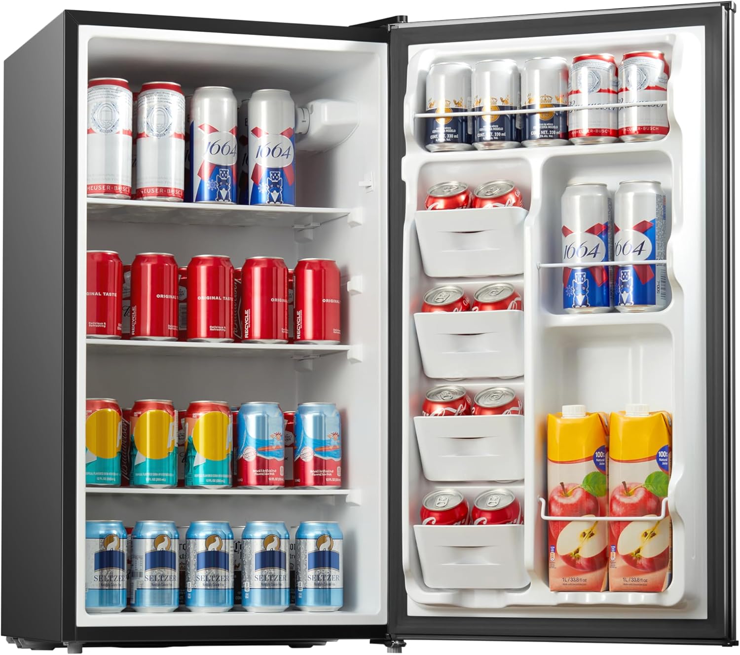 Midea MERM33S1ABB 3.3 Cubic Feet Compact Refrigerator, Black