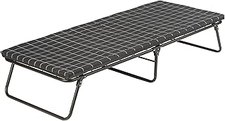 Coleman ComfortSmart Glamping Cot with Sleeping Pad, Folding Steel Cot with Thick Mattress Pad for Comfortable Sleeping, Deluxe Size Available for Big & Tall Adults