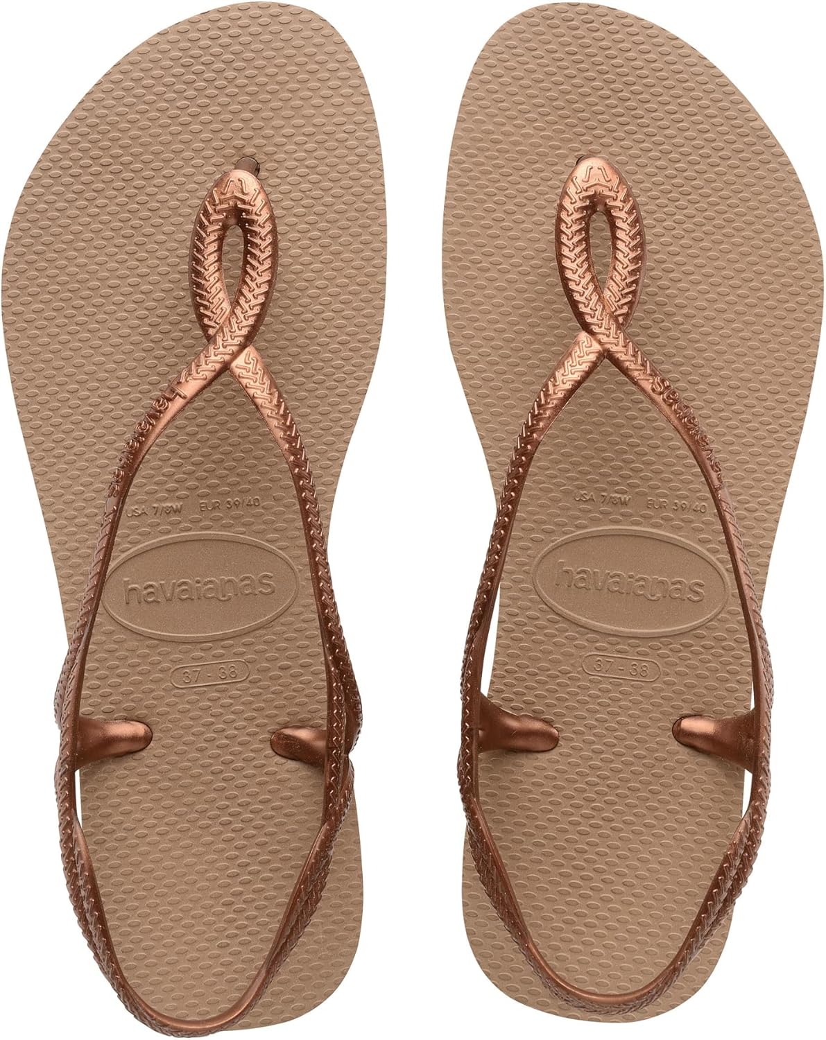 Havaianas - Luna, Comfortable, Stylish, and Functional Sandals, Secure Ankle Fit, Braided Straps, and Non-Slip Sole, Women