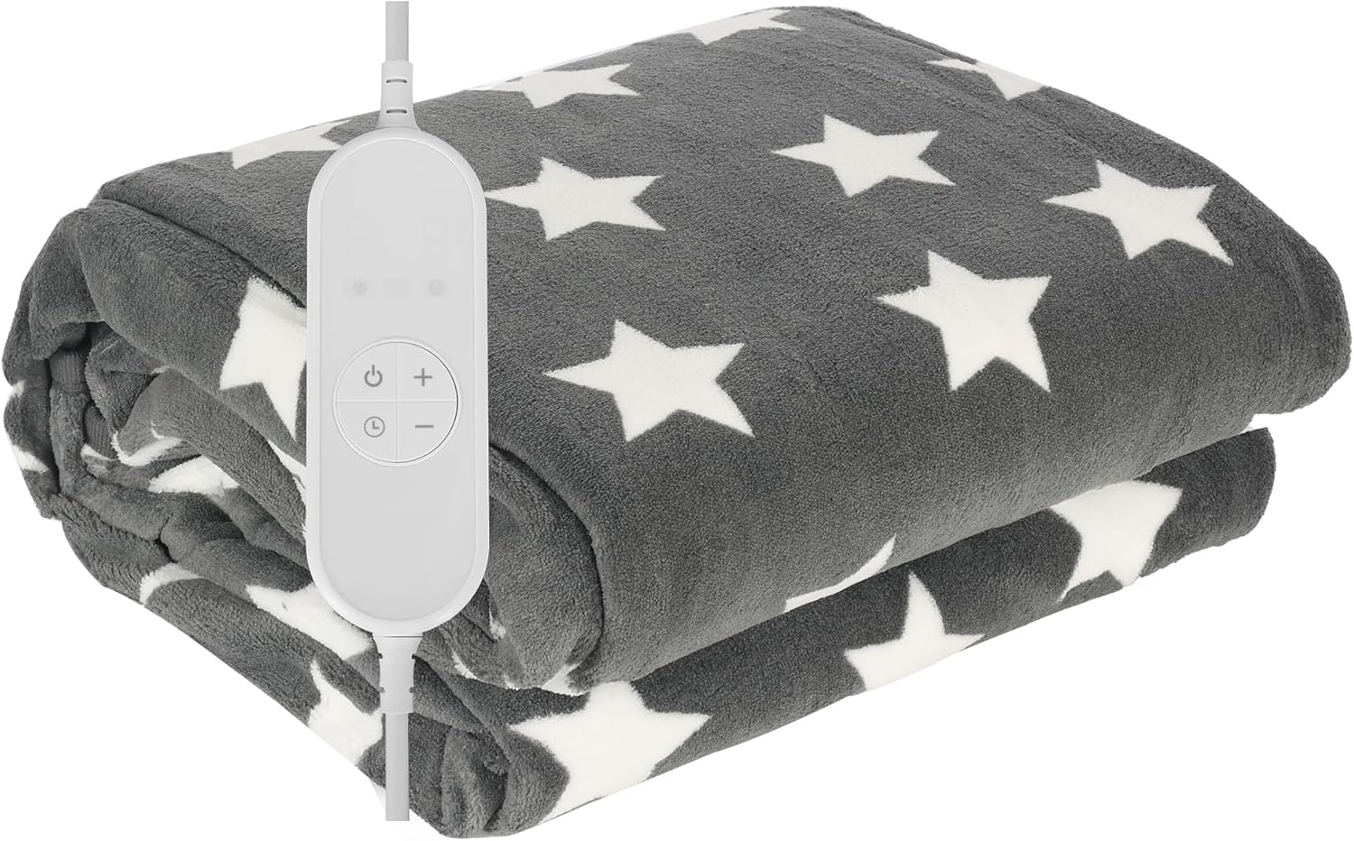 COZYBRITE Electric Heated Throw Blanket Fleece with 9 Heat Settings 9 Hours Timer Auto Shut-off 180x130cm Digital Control Machine Washable TK(180X130)/1.4m2-19S-DT-ST (Star)
