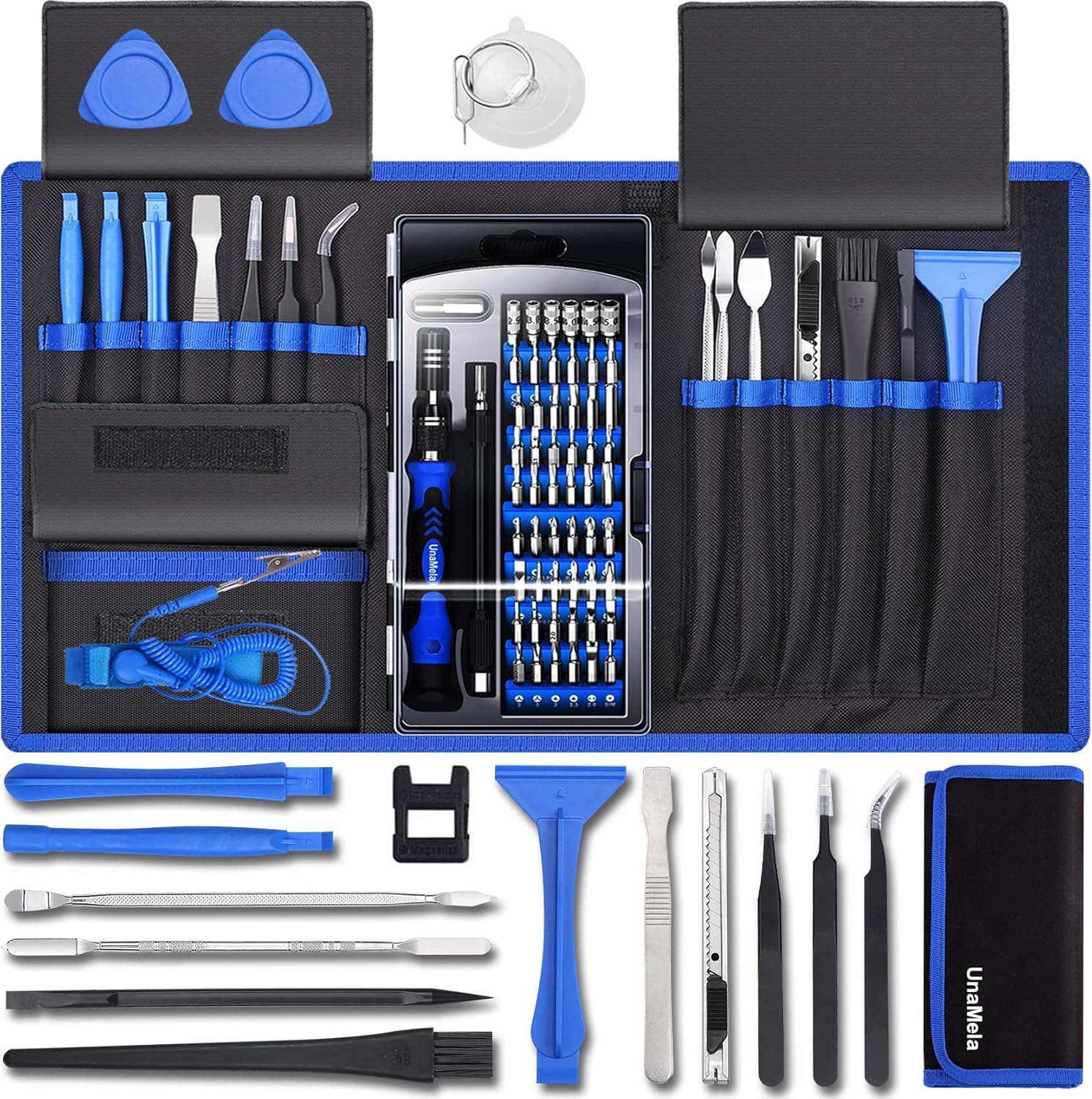 80 IN 1 Professional Computer Repair Tool Kit, Precision Screwdriver Set with 56 Bits, Magnetic Screwdriver Set for Laptop, PC, MacBook, Tablet, iPhone, PS4, Electronics, Gamer Tech Gifts for Men