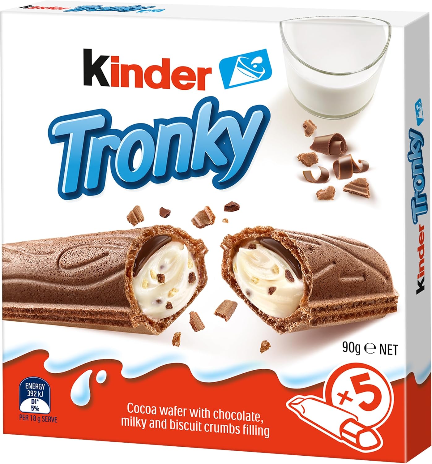 Kinder Kinder tronky Biscuits x5 90g - The package of 90g