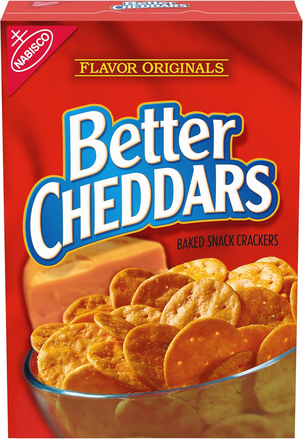 Nabisco Flavor Originals Better Cheddars Baked Snack Crackers, 6.5 Oz.