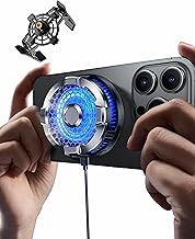 Magnetic Phone Cooler, Phone Cooling Fan with Semi-Conductor Cooling Chip, Universal Cellphone Radiator for Tiktok Live Streaming, Outdoor Vlog, Mobile Gaming.