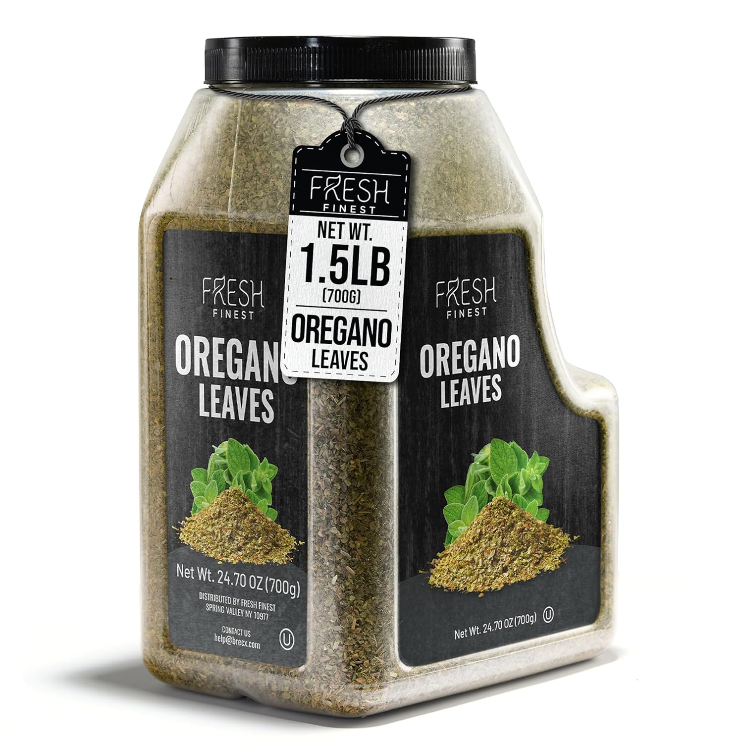 Fresh Finest Oregano Spice 24.70 oz – Premium Dried Oregano Leaves Bulk, All-Natural, Non-GMO, Gluten-Free, Kosher – Perfect for Cooking, Seasoning & Garnishing