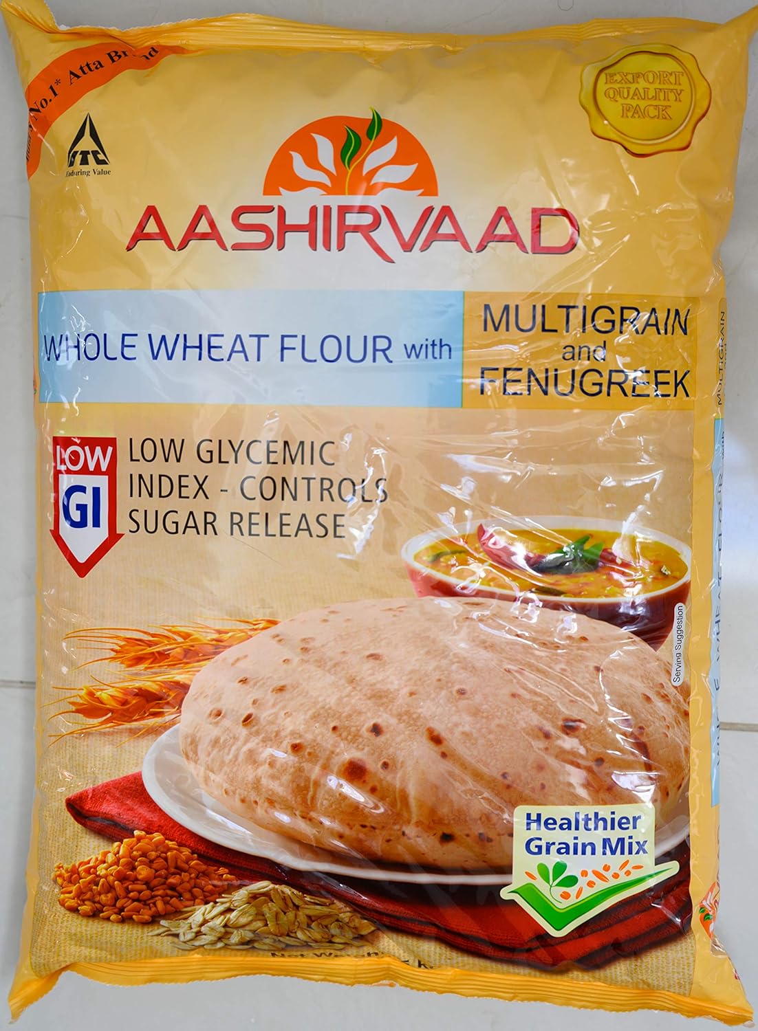 Aashirvaad Low GI Multigrain Atta with Fenugreek, 5kg