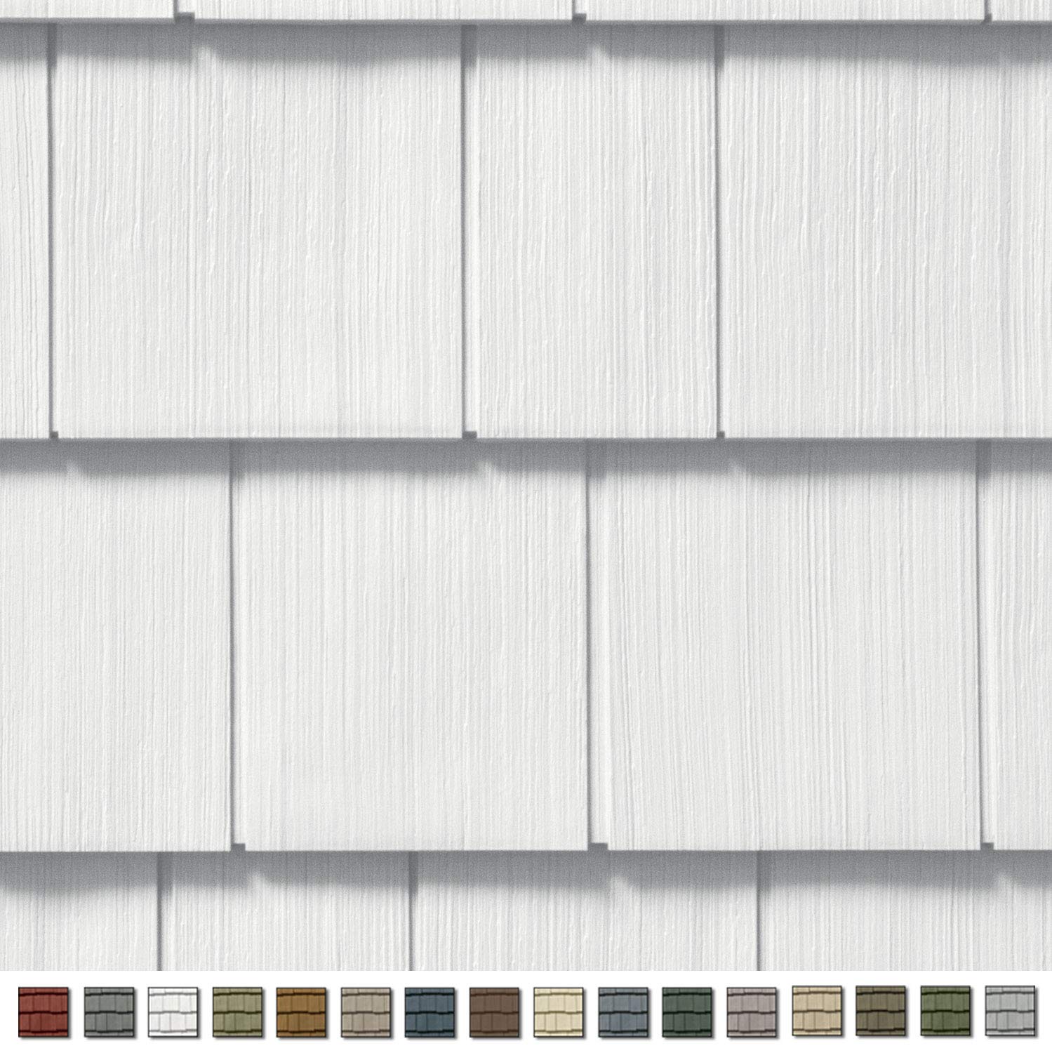 CertainTeed Cedar Impressions Double 7 Inch Straight Edge Perfection Shingle Siding (1/2 Square)