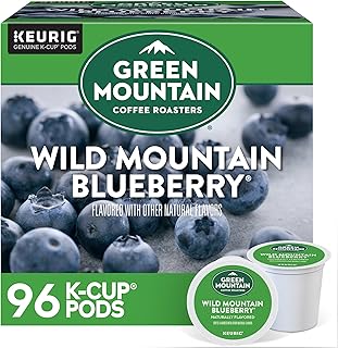 Green Mountain Coffee Roasters Wild Mountain Blueberry Keurig Single-Serve K-Cup pods, Light Roast Coffee, 96 Count