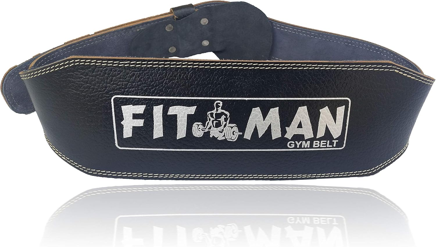 Fitman Brand 100% Pure Leather Gym Belts, Black