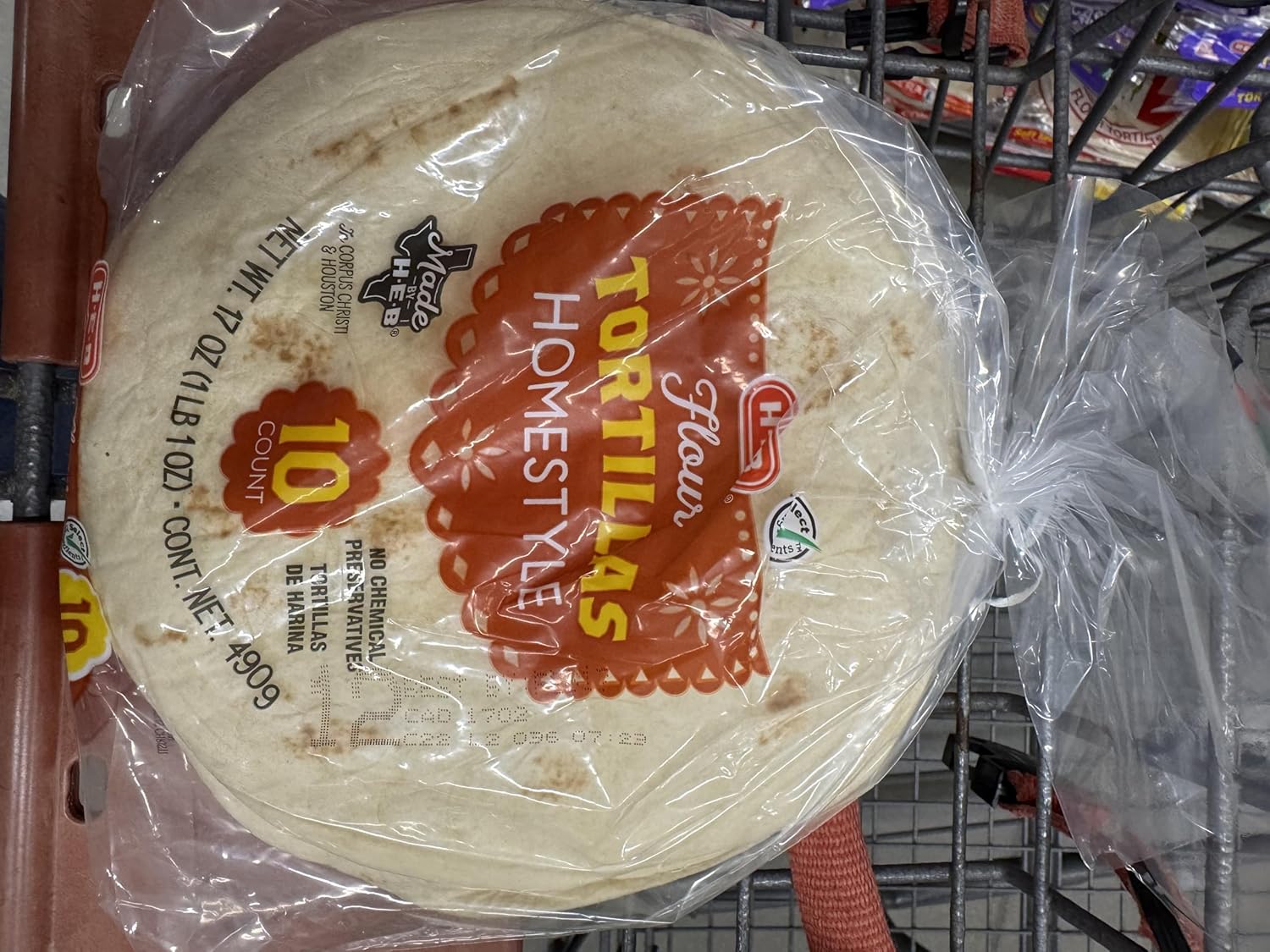 Generic H‑E‑B Homestyle Flour Tortillas 10 ct 4pk