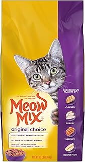 Meow Mix Original Choice Dry Cat Food, 6.3 Pound, Complete & Balanced Nutrition
