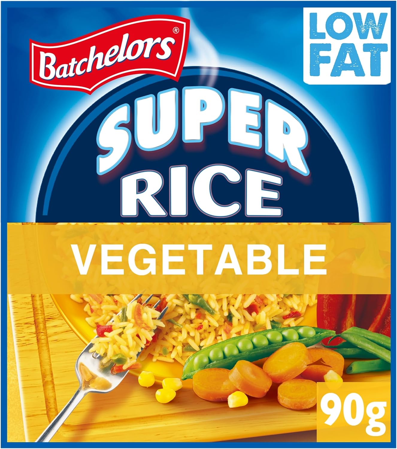 Batchelors Super Rice Golden Vegetable Flavour Low Fat Ready Meal, 90 g (Pack of 1)