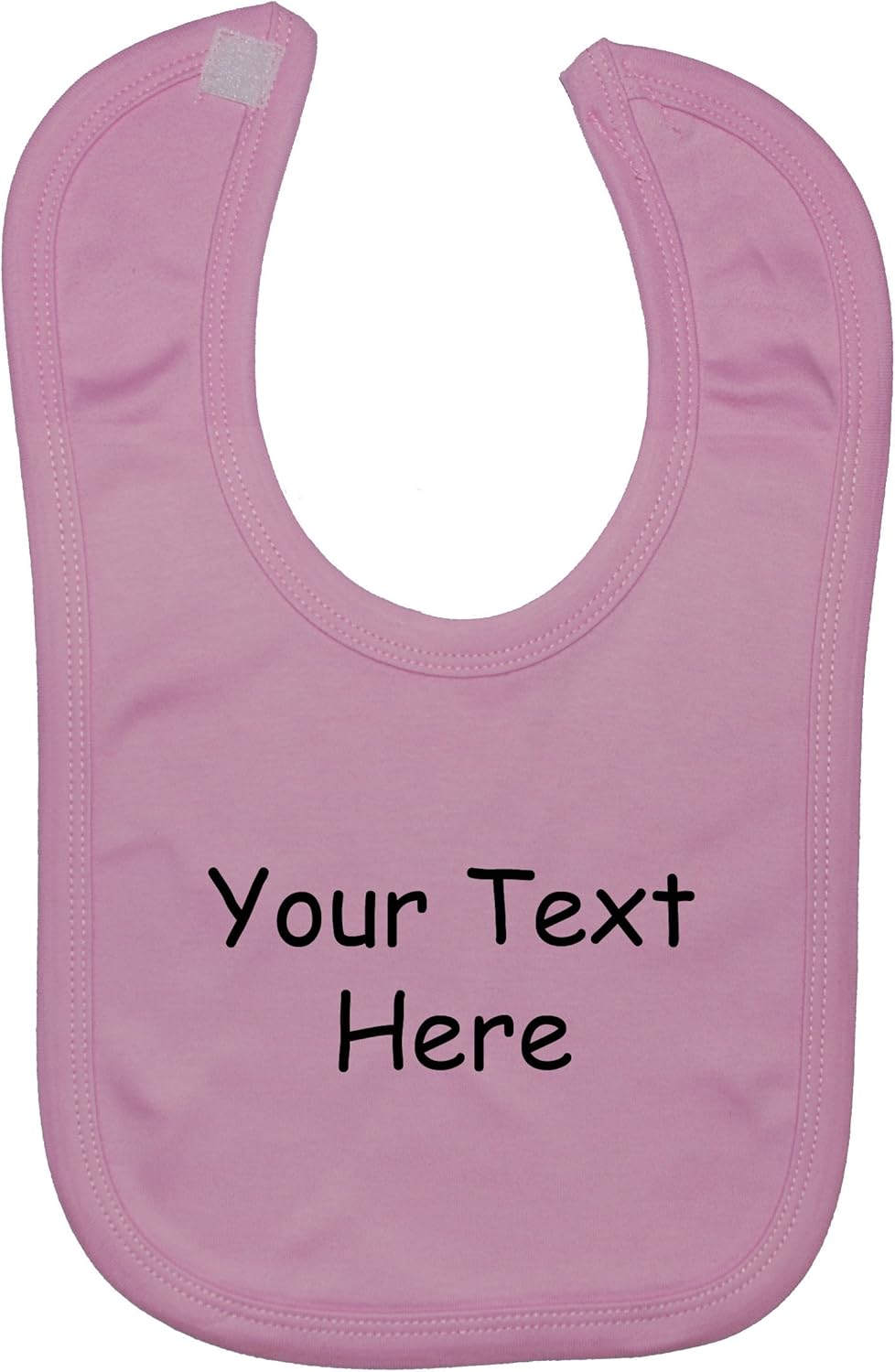 Acce Products Bespoke Personalised Design Your Own Wording Baby Feeding Bib Touch Attached 0 to approx 3 Years