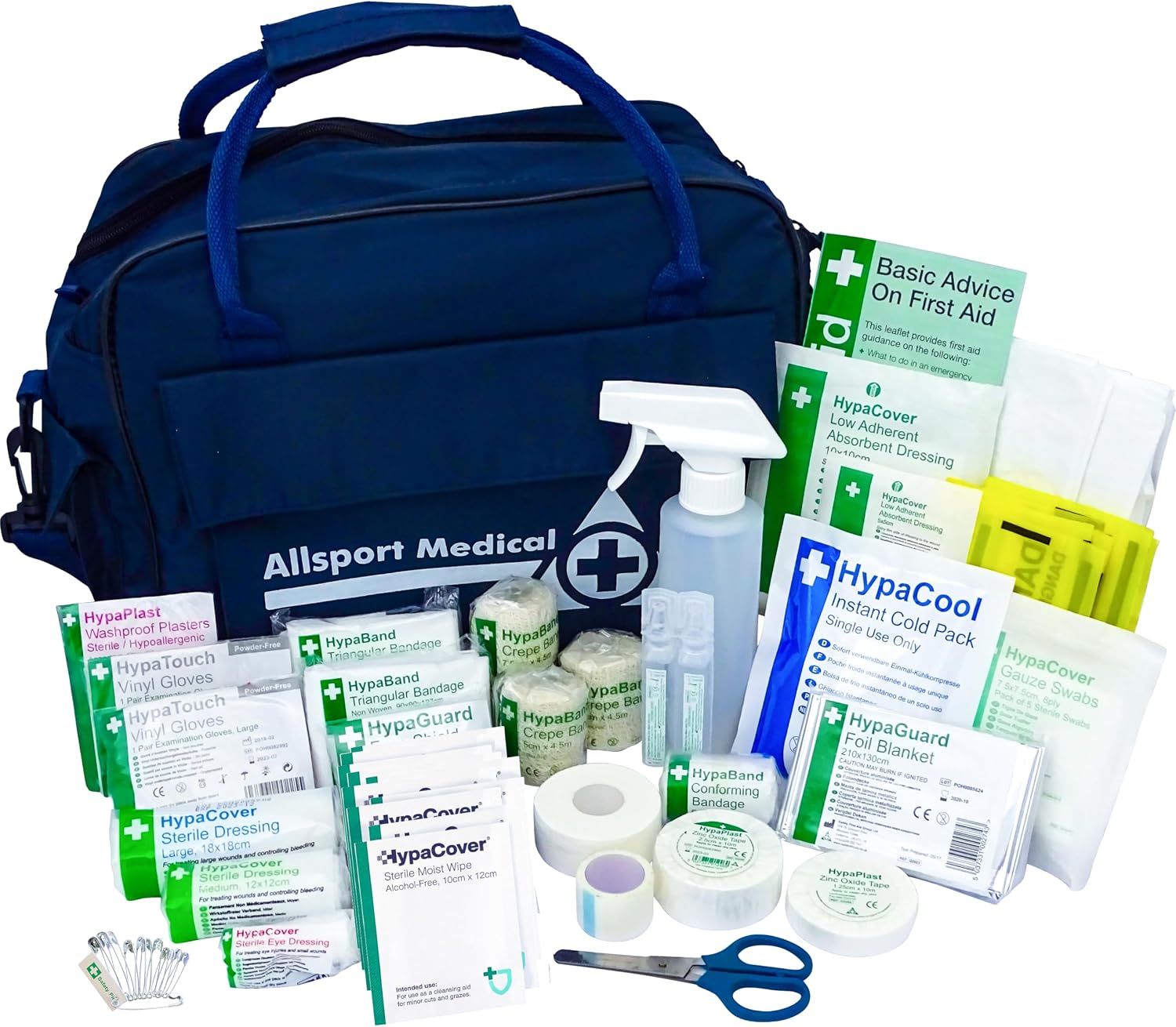 Safety First Aid Sports First Aid Kit in Water-Resistant Holdall Bag