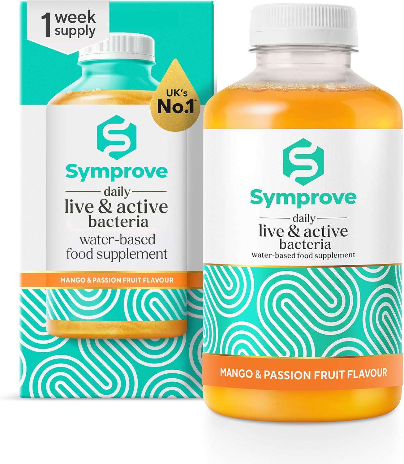 Symprove Liquid Live & Active Bacteria, Mango & Passionfruit, 1 x 500ml