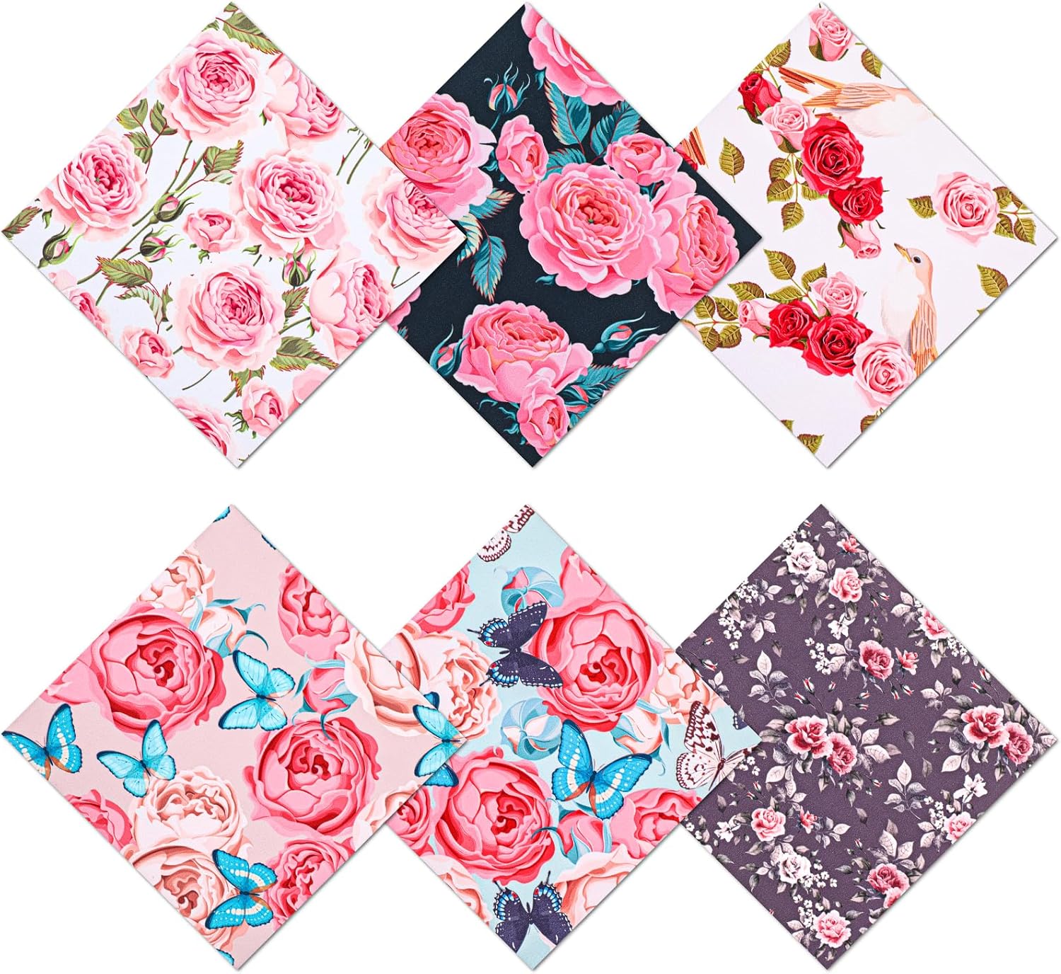 Amaxiu 6PCS Eyeglass Cleaning Cloths, Flower Microfiber Glasses Cleaner Soft Reusable Eyeglass Whips Multi-Colored Eyeglass Lens Cleaning Cloths for Sunglasses Camera Lens Phones Laptops