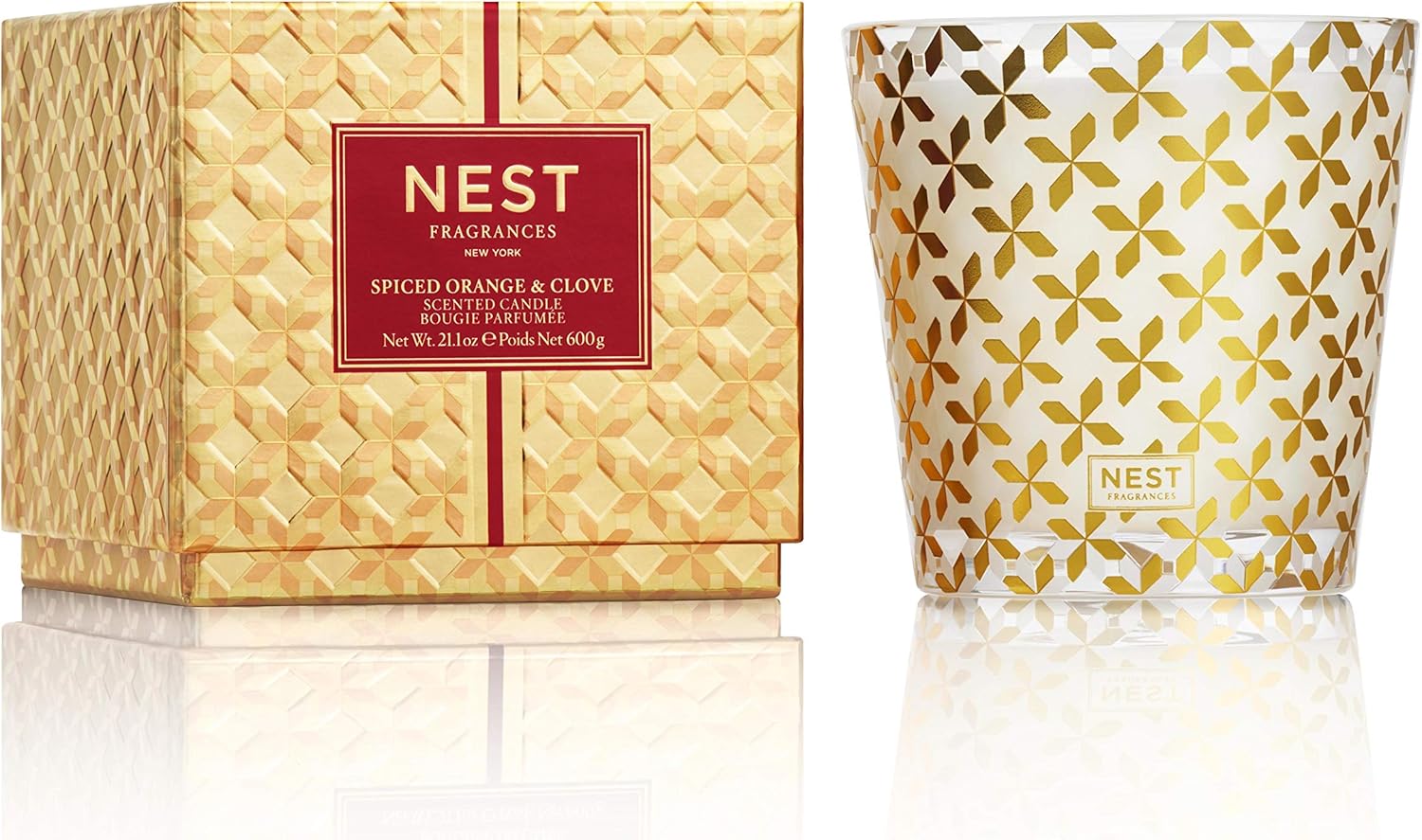 NEST Fragrances 3-Wick Candle- Spiced Orange & Clove, 21.2 oz