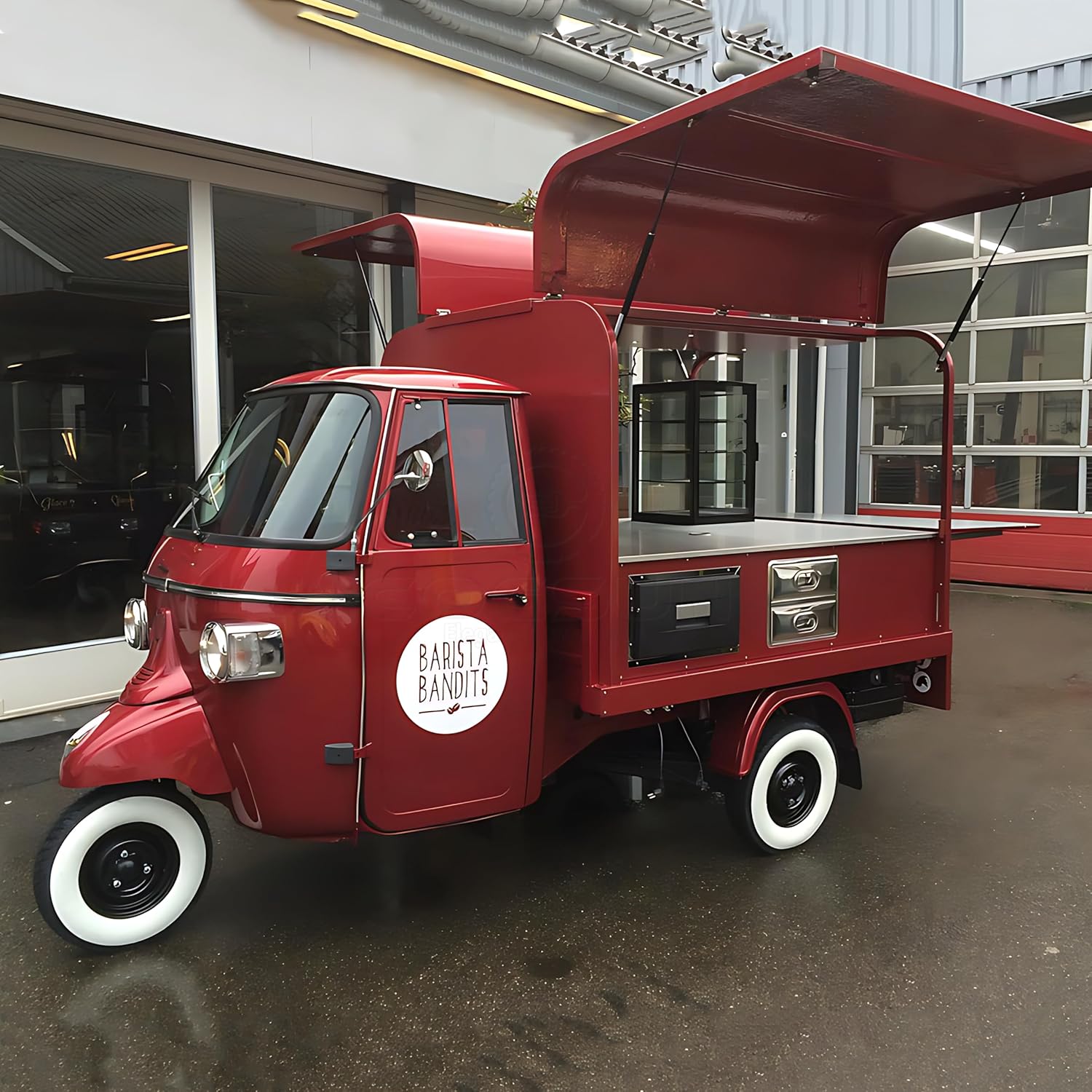 10.5FT APE Food Truck Display Food Trailer for Sale Coffee Trucks Concession Trailers with Equipment Food Vending Cart Near Me Small Shown Ape Trucks Deposit Advance Payment