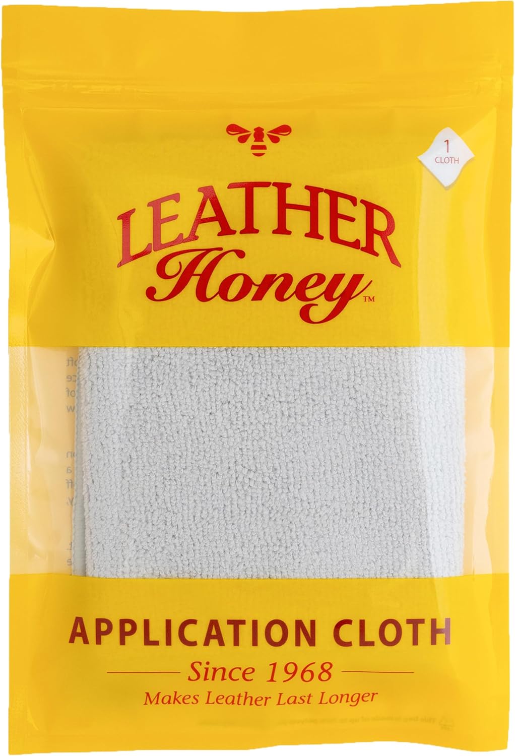 LEATHER Honey Leather Conditioner Lint-Free Application Cloth: Microfiber Cloth for Use Conditioner and Cleaner, The Best Leather Care Products Since 1968