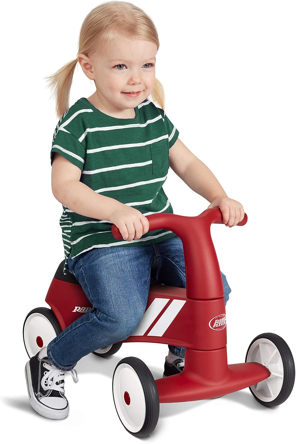 Toddler Toys 1-2, Baby Toys for Kids, 1 Year Old Girl Gifts, 1 Year Old Boy Gifts, Radio Flyer Scoot About Sport Ride On, for Ages 1-3 Years, Red
