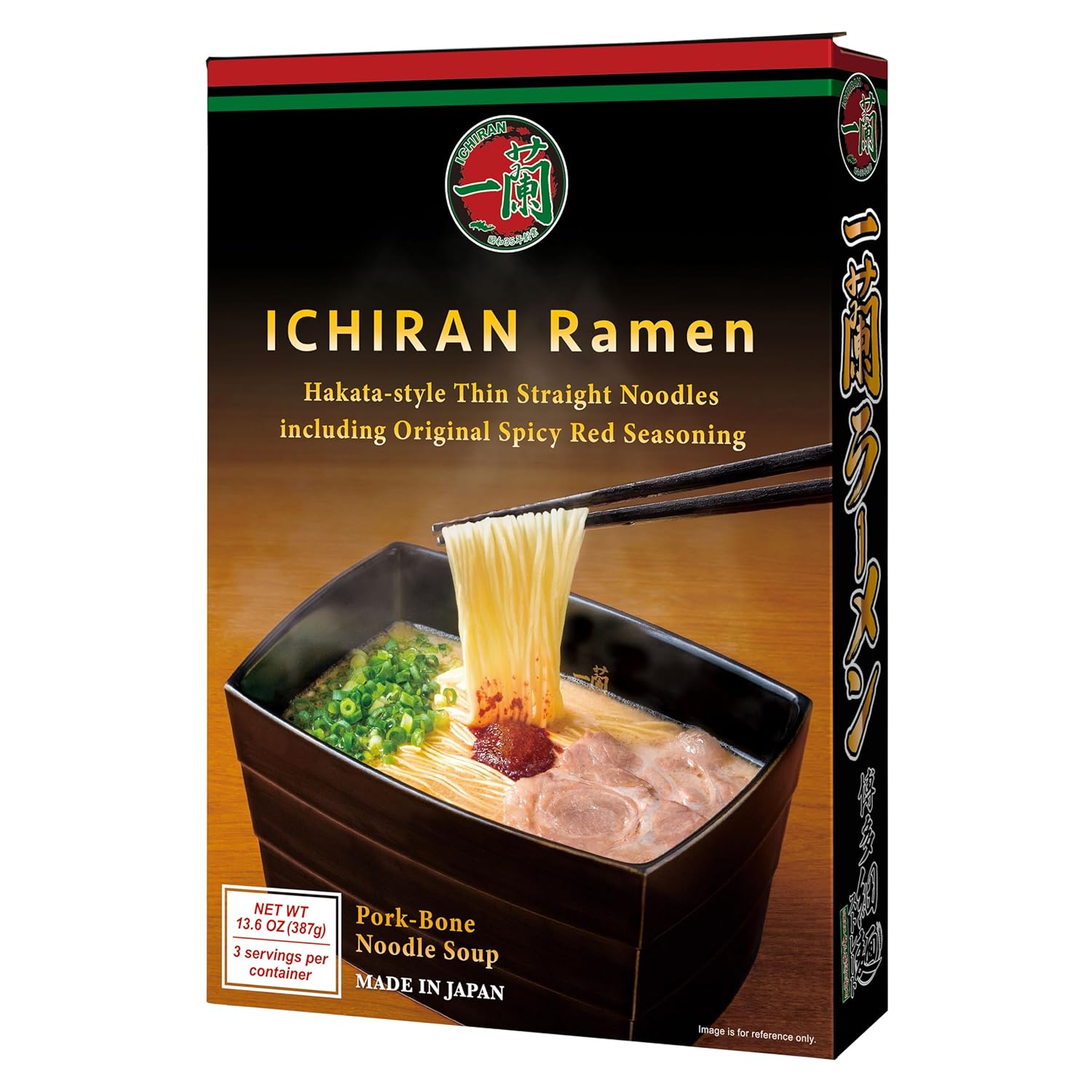 Official ICHIRAN Take-Home Ramen Kit (Pork Bone Broth Flavor), Authentic Tonkotsu Ramen Noodle Soup Imported from Japan